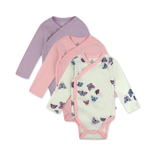 3-Pack Organic Cotton Long Sleeve Side-Snap Bodysuits | Honest Baby Clothing