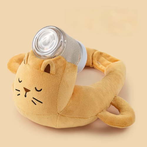 YingYouFu Breastfeeding Pillow with Bottle Holder, Ergonomic Nursing Aid Cushion, Washable Feeding Pillow for Home Nursery Use