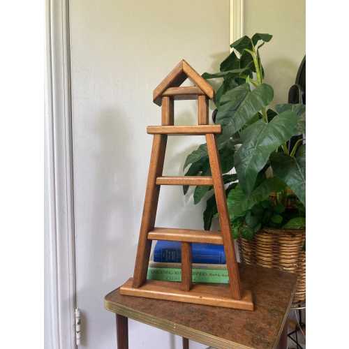 Wood lighthouse shelf