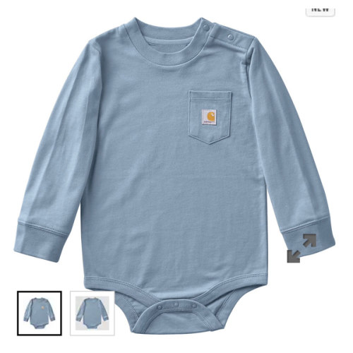 Kids' Long Sleeve Pocket Bodysuit (Baby) | Carhartt