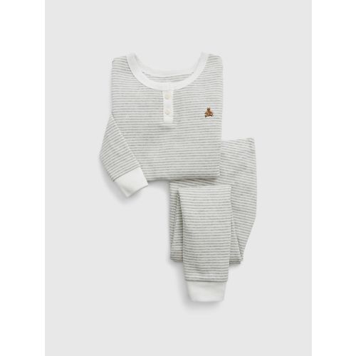 Baby & Toddler Organic Cotton Henley PJ Set