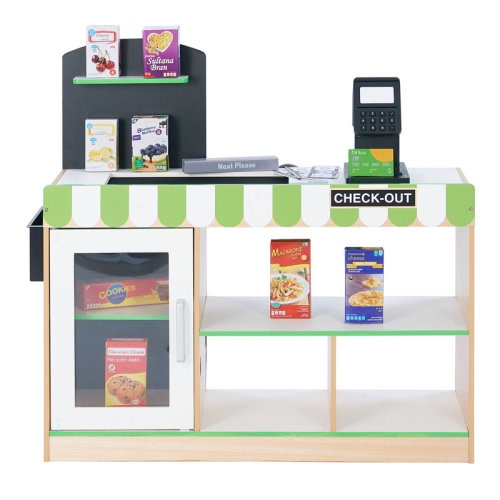 Teamson Kids Cashier Austin Checkout Counter Stand, Green/White/Natural & Reviews | Wayfair