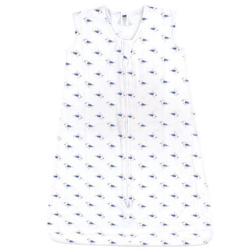 Hudson Baby Infant Boys Cotton Sleeveless Wearable Sleeping Bag, Sack, Blanket, Seagull, 0-6 Months