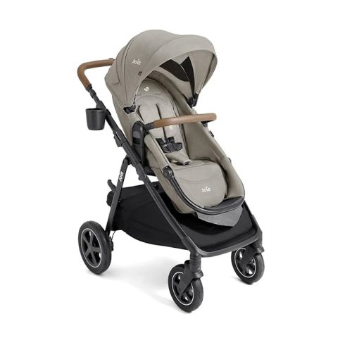 Joie Baby Ginger DLX Stroller, 4-in-1 All-Terrain Pramette Stroller (Dove)