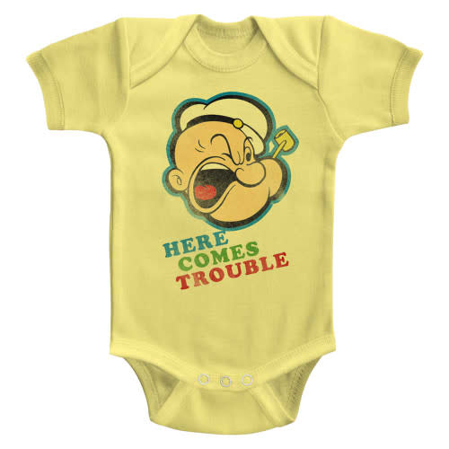 Popeye Trouble Banana Baby Onesie T-Shirt