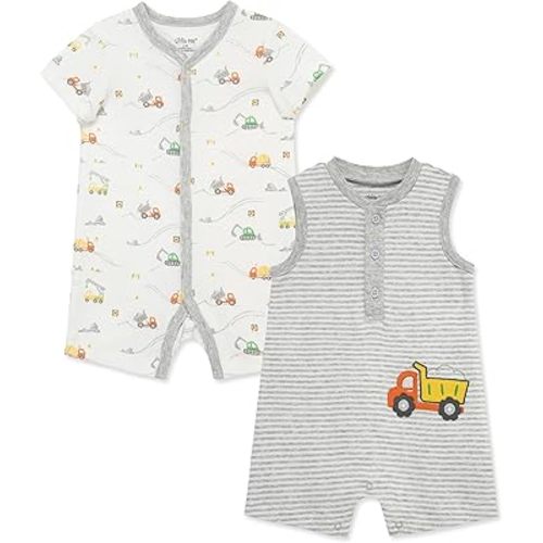 Little Me Baby Boys 2-pack of Rompers