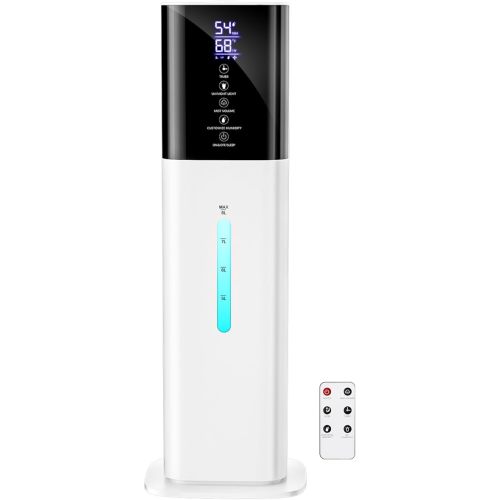 Humidifiers Large Room Bedroom with 7 Colors Light,Honovos 8L 2.1Gal Quiet Ultrasonic Cool Mist Topfill Humidifier with 360° Nozzle 3 Speed Humidistat Essential Oil Tray for Baby Home Plant Yoga Sleep