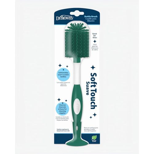 Dr. Brown's Soft Touch Baby Bottle Cleaning Brush, Green, 1-Pack