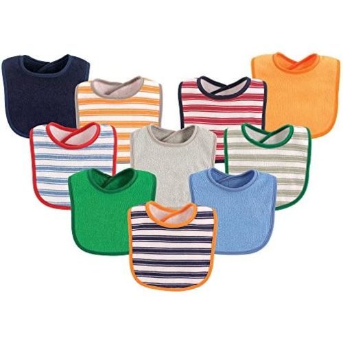Luvable Friends Unisex Baby Cotton Terry Bibs