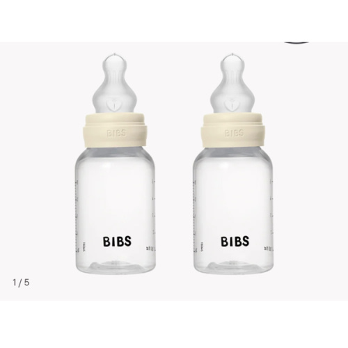 Baby Bottle 5oz 2-Pack (Silicone Ivory): Safe & Comfy Feeding – Bibsworld store US