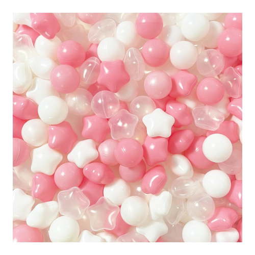 ziertyon 100Pcs Ocean Ball Pit Balls Safe Star Balls for Playrooms Sensory Perception Toys Coordination Training Balls for Kids Bounce House Accessories