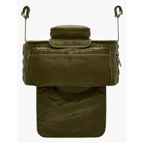 Caraa Stroller Caddy in Olive Nylon