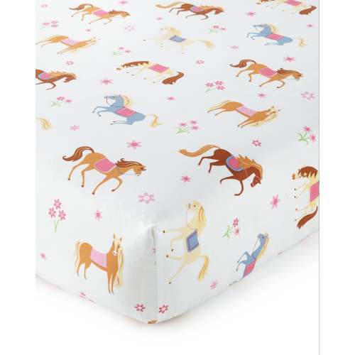 Pony Parade Fitted Crib Sheet