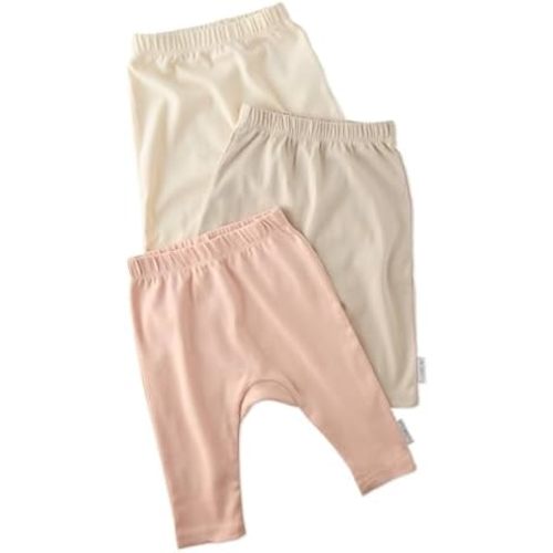 Unisex-Baby Harlowe 3-Pack Pants​ 100% Organic Cotton for Baby Boys & Girls
