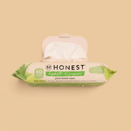 The Honest Company Hydrate and Cleanse Benefit Wipes 60 Count
