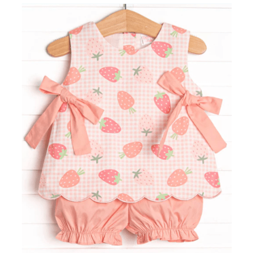 Pineberry Picnic Bloomer Set, Pink – Stitchy Fish