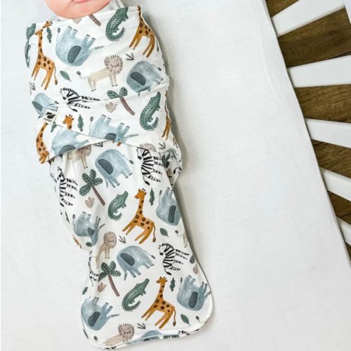 Norani Baby Snugababe Sleep Pod with Arm Inserts - Safari Animals