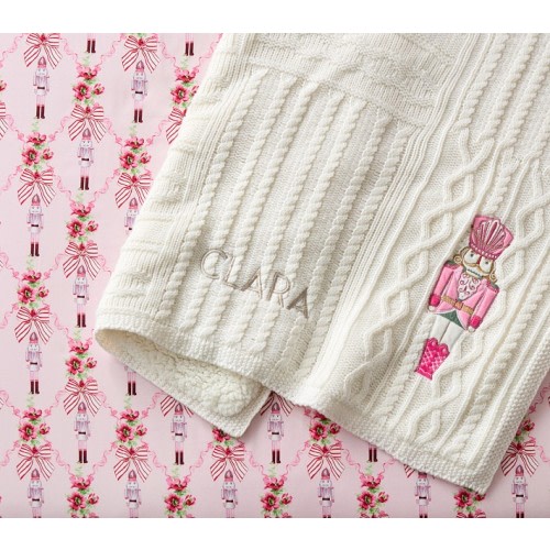 LoveShackFancy Nutcracker Heirloom Baby Blanket