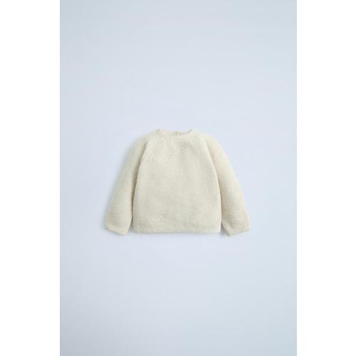 TEXTURED KNIT SWEATER - Light beige | ZARA United States