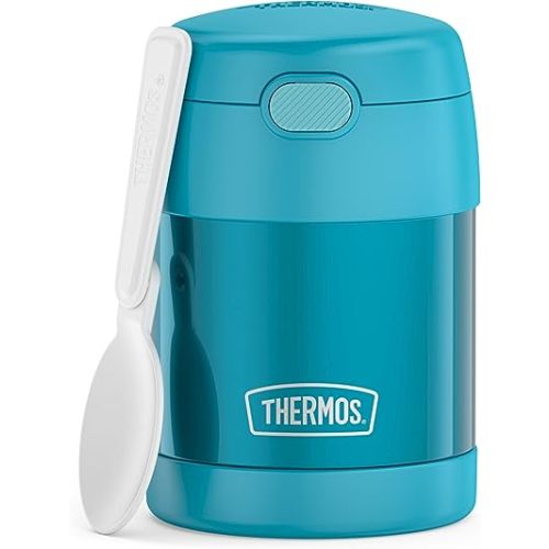 THERMOS FUNTAINER Kids Food Jar with Spoon, 10oz, Teal