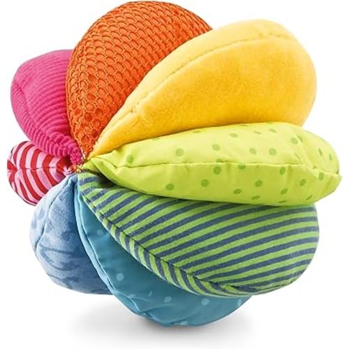 HABA Baby Balls - Machine Washable Baby Sensory Toys - Ideal Baby Toy for Teething, Tummy Time Toys for Ages 6 Months & up