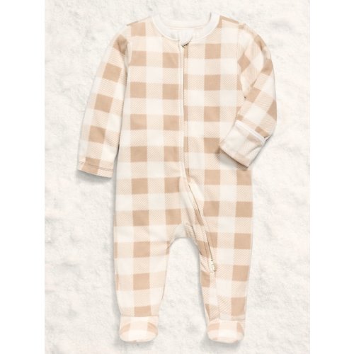 Printed 2-Way-Zip Sleep & Play Footed One-Piece for Baby | Old Navy