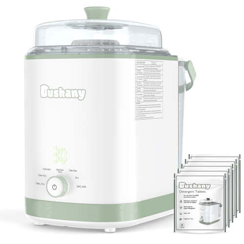 Dushany, Baby Bottle Washer, Sterilizer Dryer, 4 Modes, White