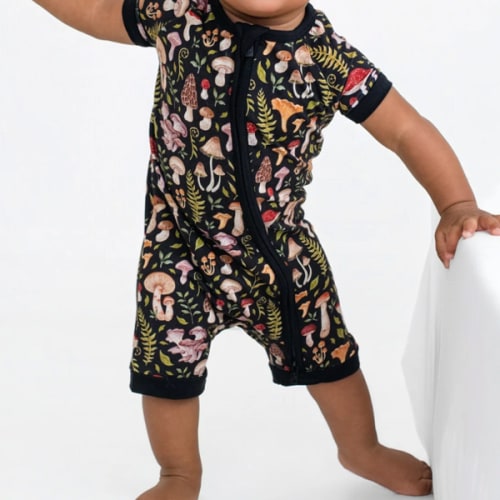 Mystic Mushrooms Short Sleeve Romper – Jammie Session