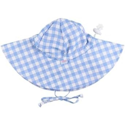 RuffleButts Baby-Girls Sun Hat Floppy Wide Brim UPF 50+ - Baby Sun Hat with Sun Protection