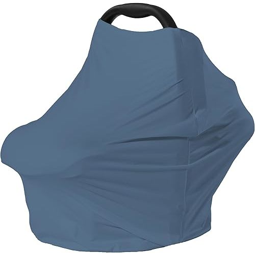 Nursing Cover for Car Seat Cover Baby - Multi-use Breastfeeding Cover Carseat Canopy Cover (blue)