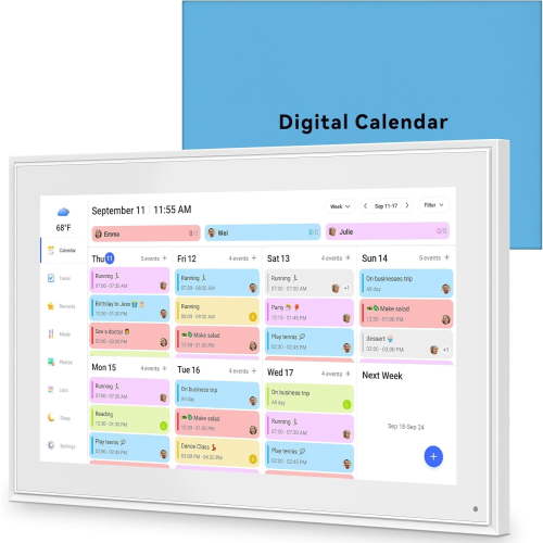 iYooker Digital Calendar 15.6 Inch Touchscreen IPS FHD Family Planner Chore Chart & Photo Frame