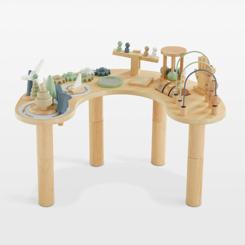 Wonder & Wise by Asweets Wooden Adjustable Toddler Activity Table