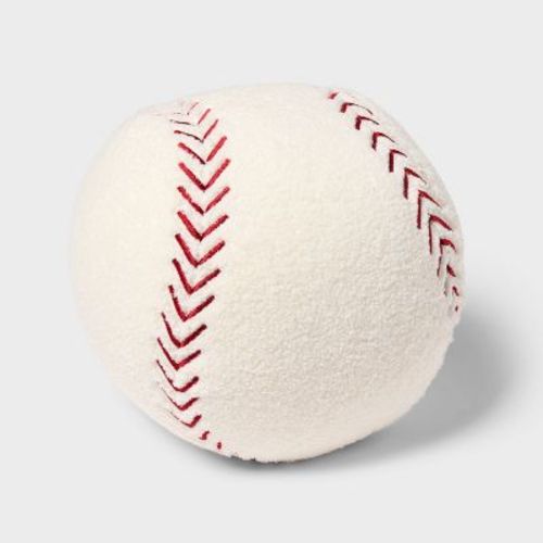 Baseball Sport Boucle Kids' Decorative Throw Pillow - Pillowfort™