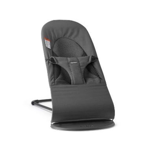 BabyBjorn Bouncer Tri-Fabric - Gray: Reclining Seat, 3-Point Harness, Non-Skid Feet