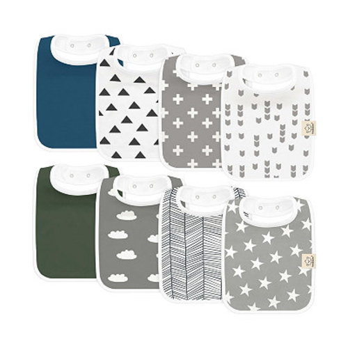 8-Pack Coast Baby Bibs for Boy, Girl, Drool Bibs, Baby Bib for Girls, Boys