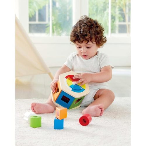 Hape: Wooden Wonder Shape Sorter - Rainbow Sorting Play Toy - Hape | Maisonette