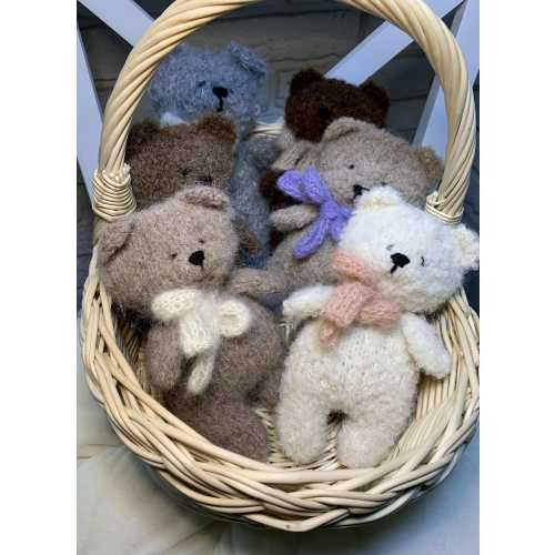 Handmade Alpaca Boucle Teddy Bear