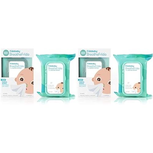 Frida Baby Breathefrida Vapor Wipes for Nose or Chest, 30 Count (Pack of 2)
