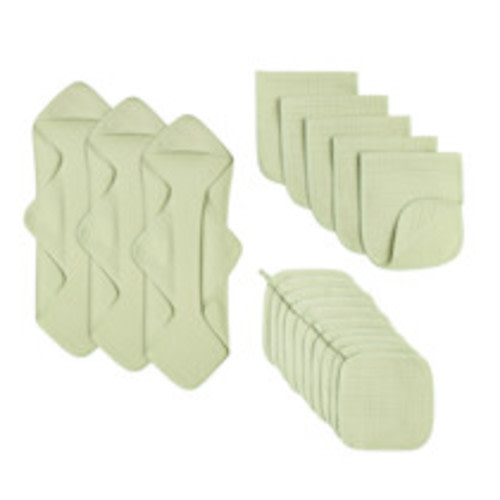 Small Story Muslin Essentials 18-Piece Gift Set - Sage