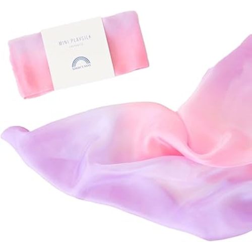 Sarah's Silks Enchanted Mini Playsilks | Creative Waldorf Toys for Open-Ended Play (Blossom)