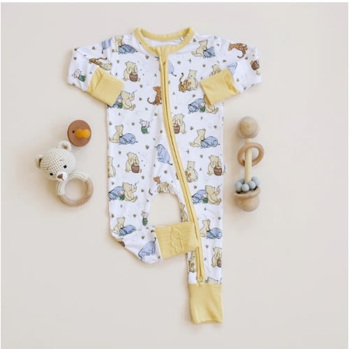 100 Acre Snooze Yellow Zippie Jammie