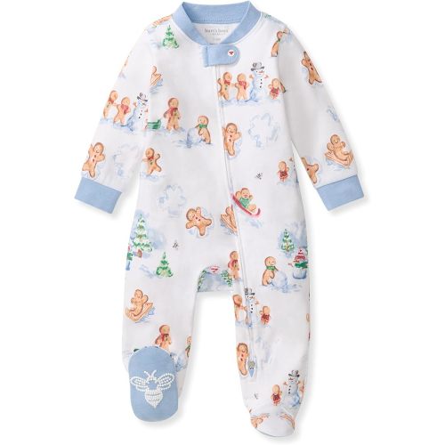 Burt's Bees Baby Boys' Organic Cotton, Sleep and Play Footed Pajamas