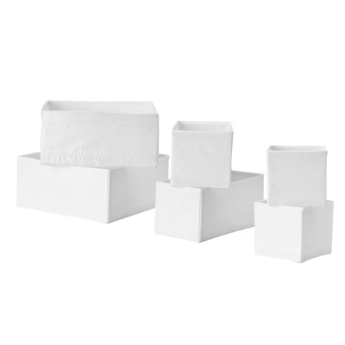 Organizing Boxes, set of 6 - white