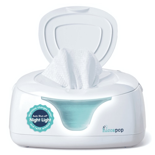Hiccapop, Baby Wipe Warmer and Dispenser, White, with Changing Light