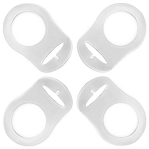 PUTSKA Pacifier Silicone Adapter Rings for Pacifier Holder and Clip MAM-Compatible