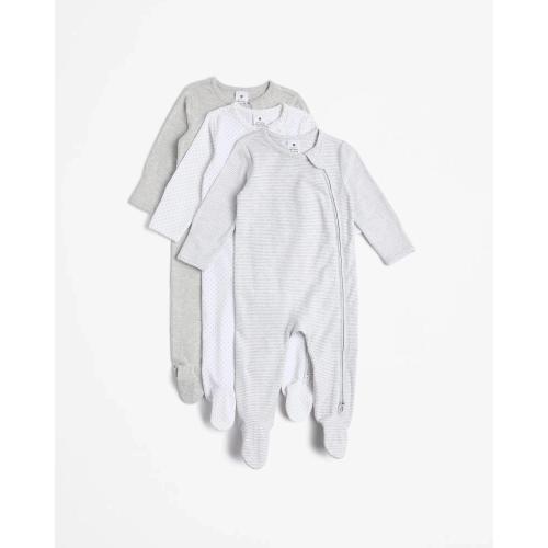 Target Baby Baby Organic Cotton Print Zip Coveralls 3 Pack - Kmart