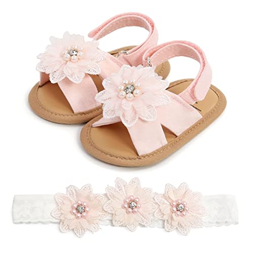 Baby Girls Mary Jane Flats with Bowknot Floral Princess Wedding Dress Shoes Soft Newborn Infant Crib First Walkers Prewalker