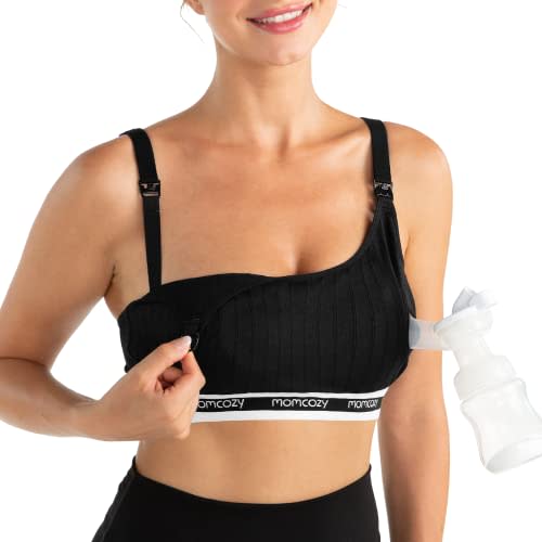 Momcozy Pumping Bra Hands Free Black