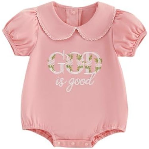 Balaflyie Bubble Romper Baby Boy Girl Cotton Collar Bodysuit Oversize T-shirt Romper Infant Top