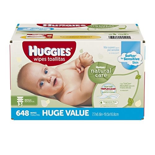 Huggies Natural Care Baby Wipes (648 Count)